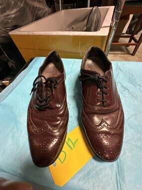 Cole Haan Men's Brown Leather Wingtip Oxford Dress Shoes